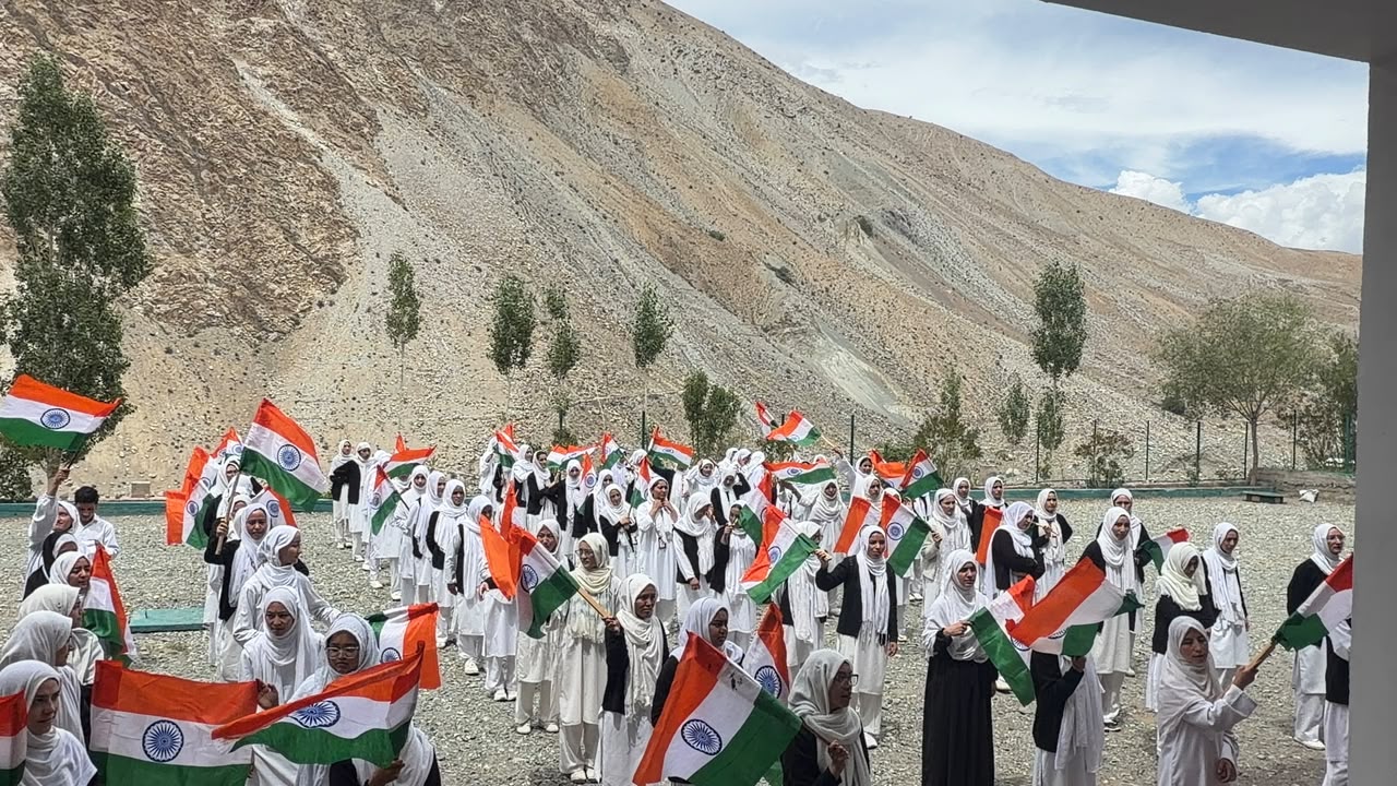 Independence Day Flag Ceremony and Grand Assembly in Sanjeevni Courtyard